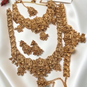 Heavy semi Lakshmi bridal set