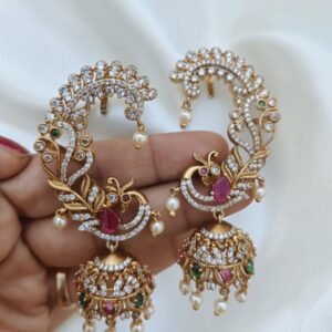 Earrings Bluetooth jhumki cz