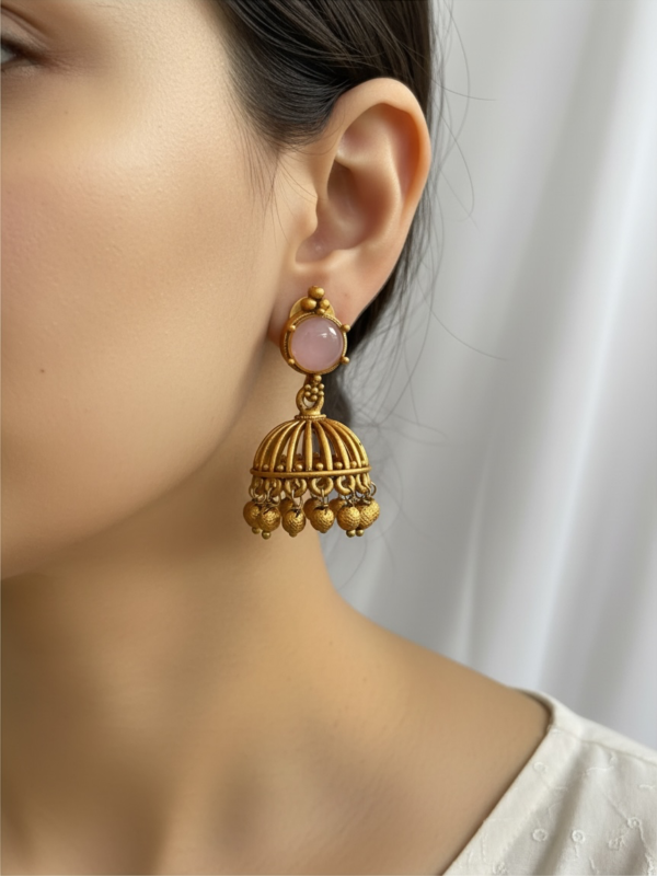 Baby pink earrings