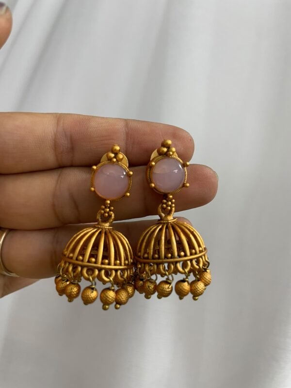 Baby pink earrings
