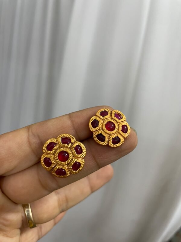 Baby pink earrings