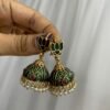 b85ad49b-1510-4a34-af0d-91abf457879b Lotus Meenakari jhumki