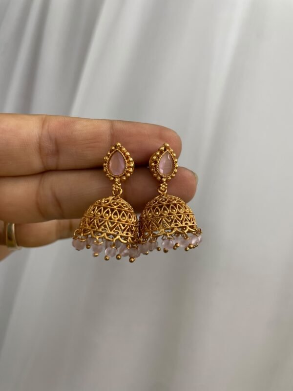 Baby pink earrings