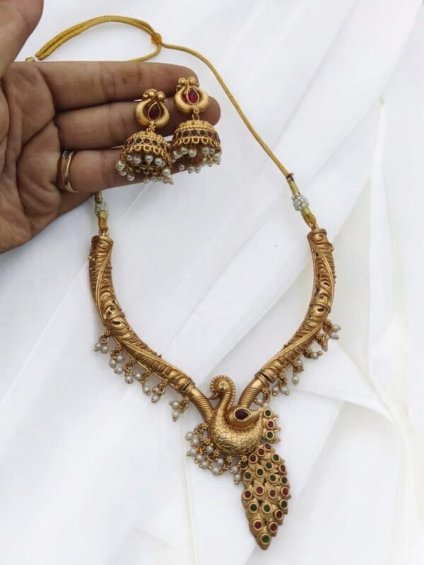 180cd50d-5558-49df-ade7-29f478c8f790 Peacock necklace set