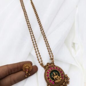 Copper premium MeenakariLakshmi chain set