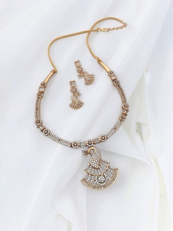 Peacock necklace set