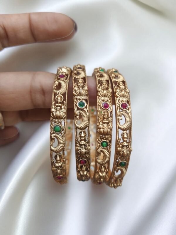 Temple bangles set of 4