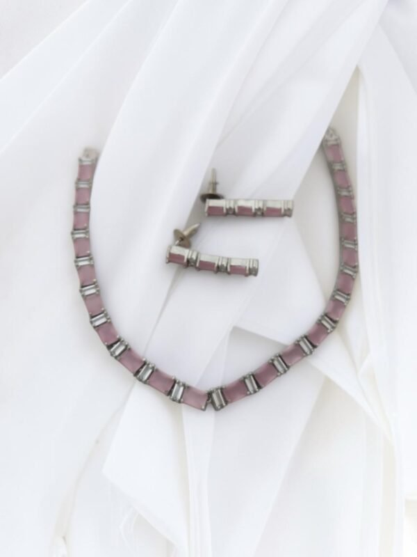 Baby pink choker set