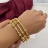 Cz Temple bangles set of 4