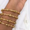 Cz Temple bangles set of 4