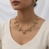 Cz Golden necklace set