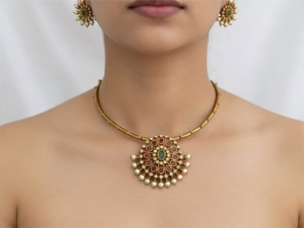 IMG_0578 (Edit with AI)-Photoroom Hasli necklace premium cz golden