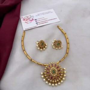 IMG_0652 Hasli necklace premium cz golden