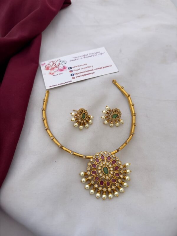 IMG_0652 Hasli necklace premium cz golden