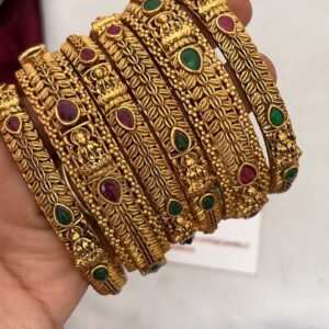 IMG_0653 Antique Temple Lakshmi new bangles set of 6