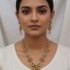 Green Lakshmi kemp with stone