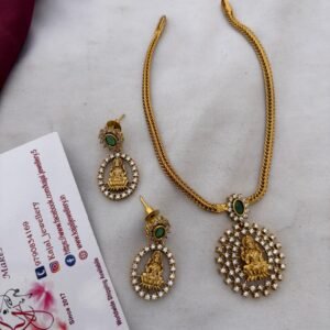 IMG_0751 Cz lakshmi stone with earrings