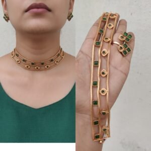 IMG_9788 Green kemp high choker set