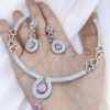 White ad premium necklace
