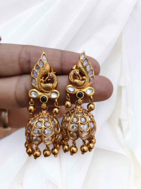 IMG_9938-Photoroom Premium golden white jhumki