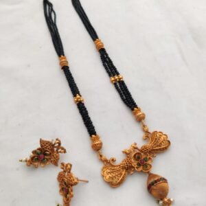 Black beads non idol set