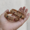 Lakshmi antique bangles set of 2