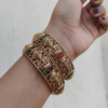 Lakshmi antique bangles set of 2