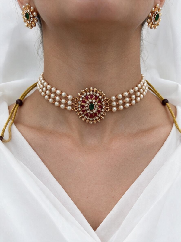Pearl choker set