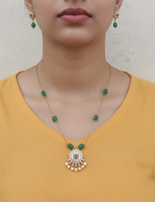 Photoroom_20261023_082938 Green invisible necklace set