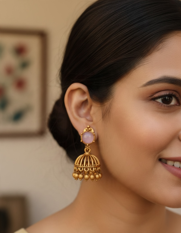 Photoroom_20261024_152706 Pink matte jhumki2