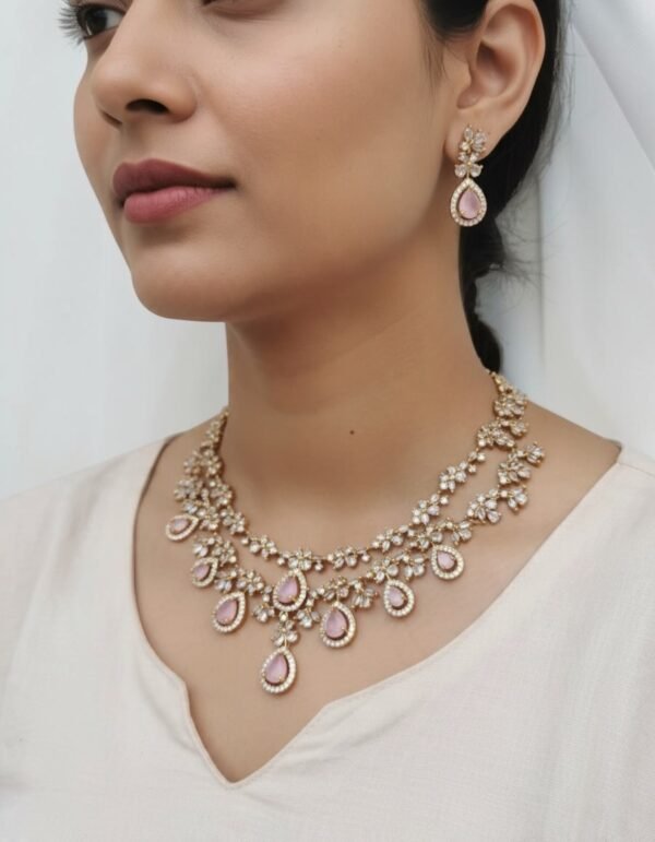Cz premium baby pink double layer