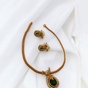 Cz Green necklace set