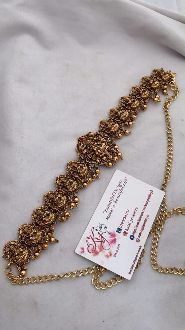 abb19a03-2eaf-4dda-b7da-b82d08b174ef Temple Lakshmi hip belt golden beads
