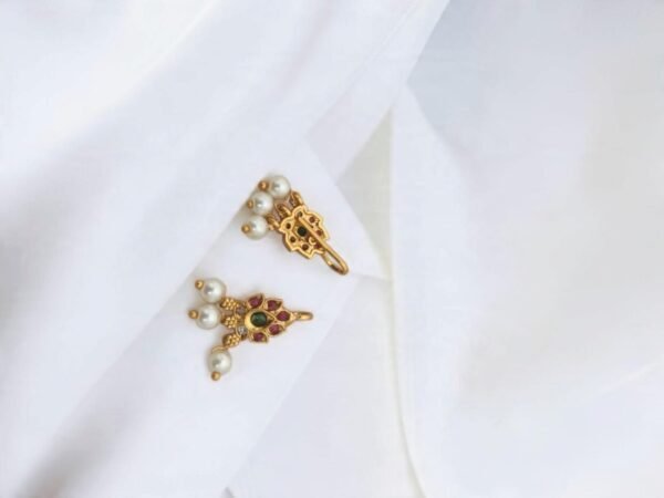ba9f96c7-96b4-4511-a97d-f530f1d56c9c Leaf bugadi earrings