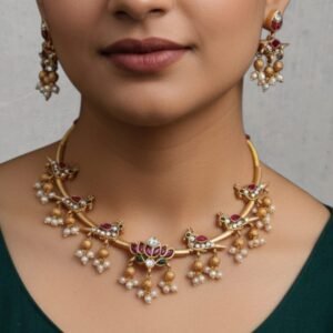 Lotus necklace set