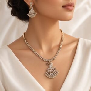 c8646bcf-84d9-4cf9-be0e-927ae883f0ee Peacock necklace set