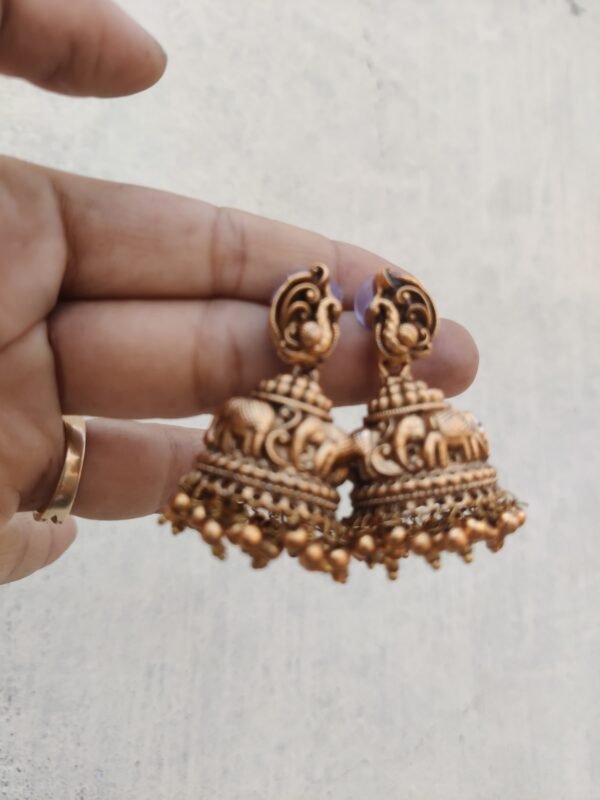 Big peacock jhumki